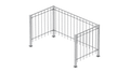 Geländer Padua als 3D-Modell | Feuerverzinkt