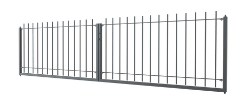 Zweiflügeliges Tor Padua als 3D Modell | Pulverbeschichtet anthrazit
