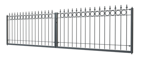 Tor Belluno 3D Modell | Pulverbeschichtet Anthrazit