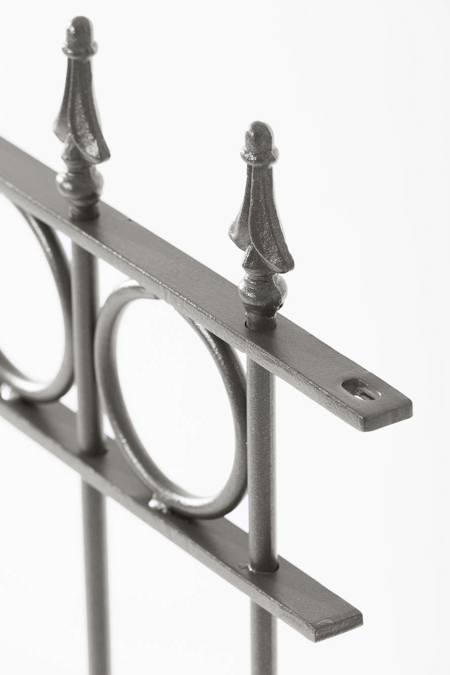 Nahaufnahme Zaun Belluno | pulverbeschichtet anthrazit