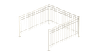 Geländer Belluno als 3D-Modell | Pulverbeschichtet Sonderfarbe RAL 9010 Reinweiß