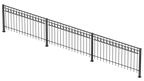 Geländer Belluno als 3D-Modell | Pulverbeschichtet anthrazit