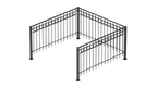 Geländer Belluno als 3D-Modell | Pulverbeschichtet anthrazit
