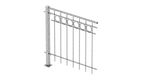 Geländer Belluno als 3D-Modell | Feuerverzinkt