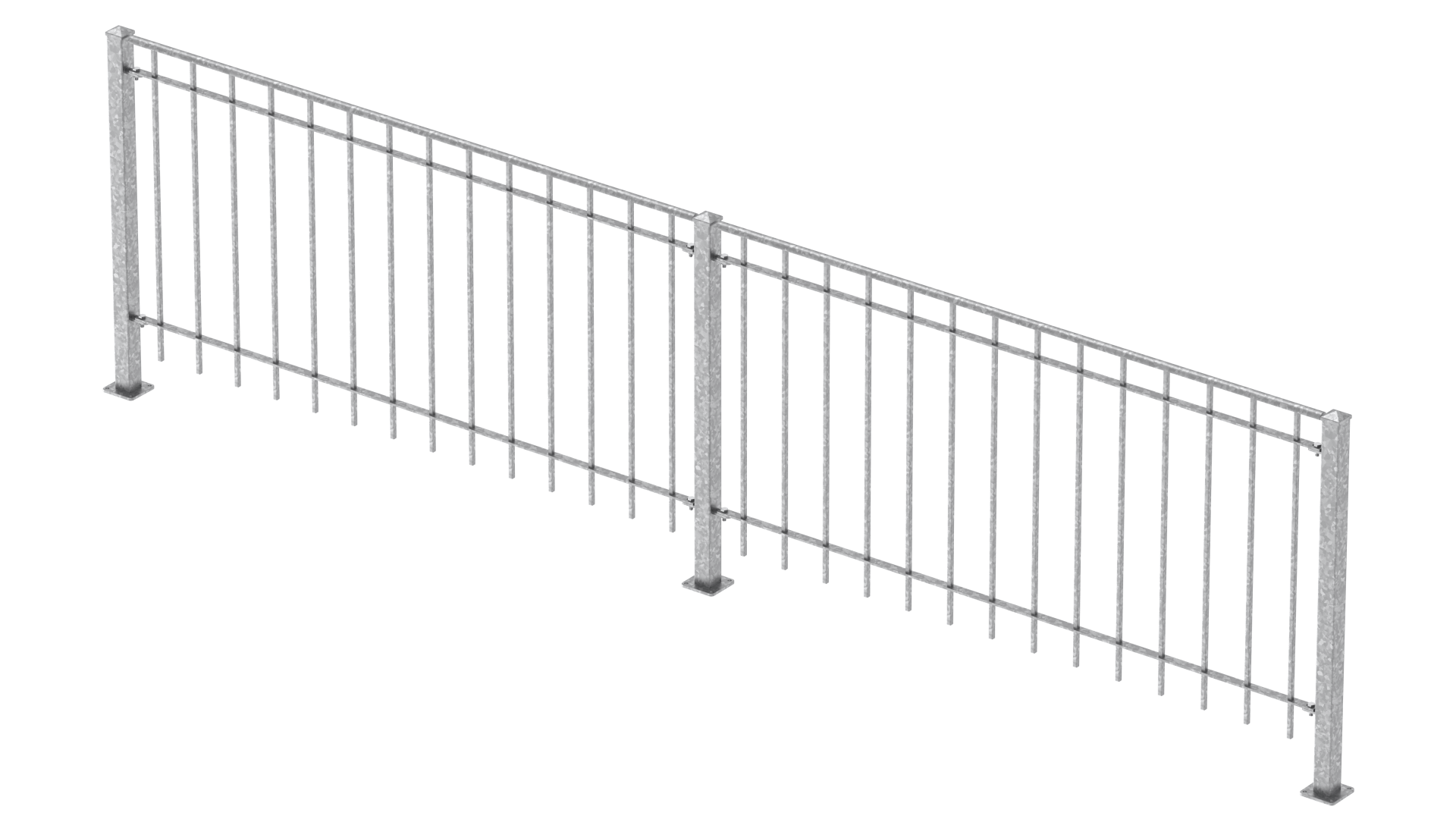 Geländer Padua als 3D-Modell | Feuerverzinkt