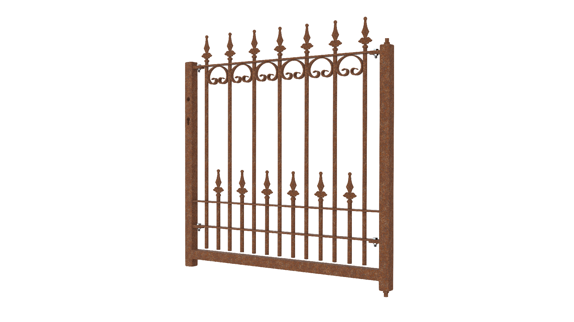 Gartentor Lucca als 3D Modell | Unbeschichtet