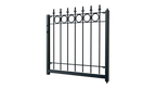 Gartentor Belluno 3D Modell | Pulverbeschichtete Sonderfarbe RAL 9005 Tiefschwarz