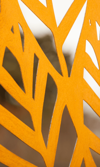 Sichtschutz Livenza Detailaufnahme | Cortenstahl