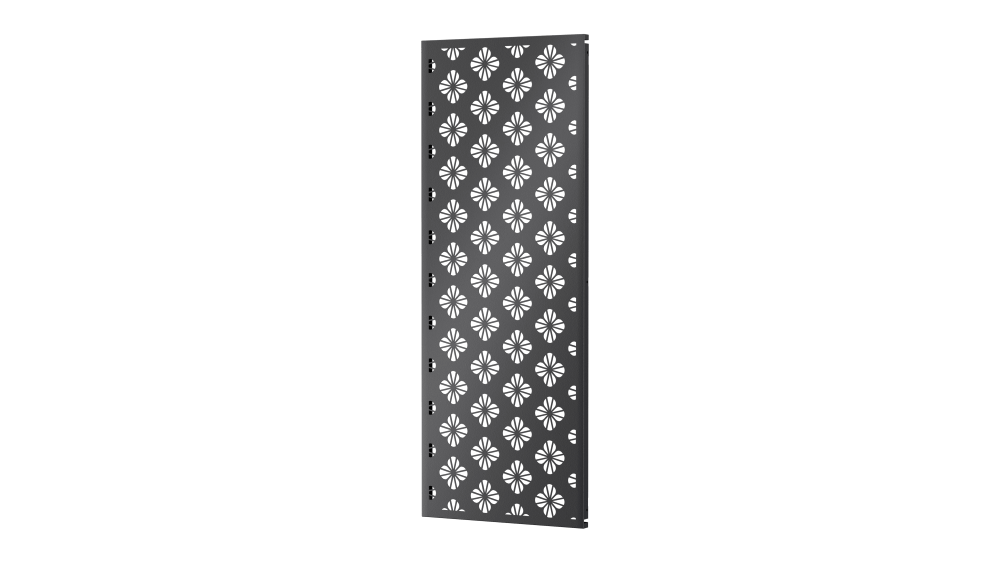 Sichtschutz Roya als 3D-Modell | Pulverbeschichtet Sonderfarbe RAL 7016 Anthrazitgrau