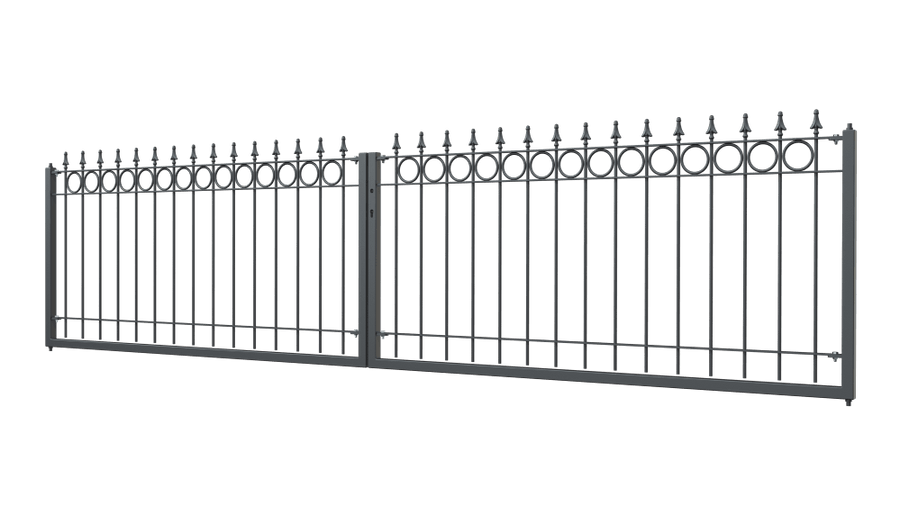 Tor Belluno 3D Modell | Pulverbeschichtete Sonderfarbe RAL 7016 Anthrazitgrau