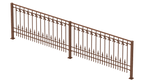Geländer Lucca als 3D-Modell | Unbeschichtet