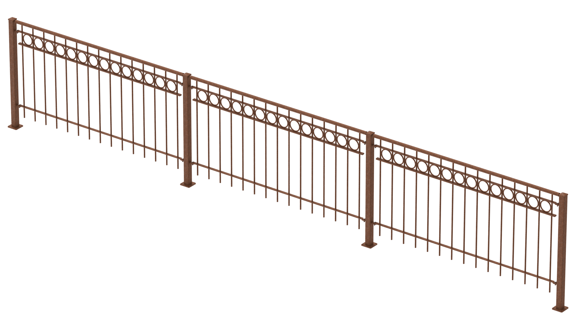 Geländer Belluno als 3D-Modell | Unbeschichtet