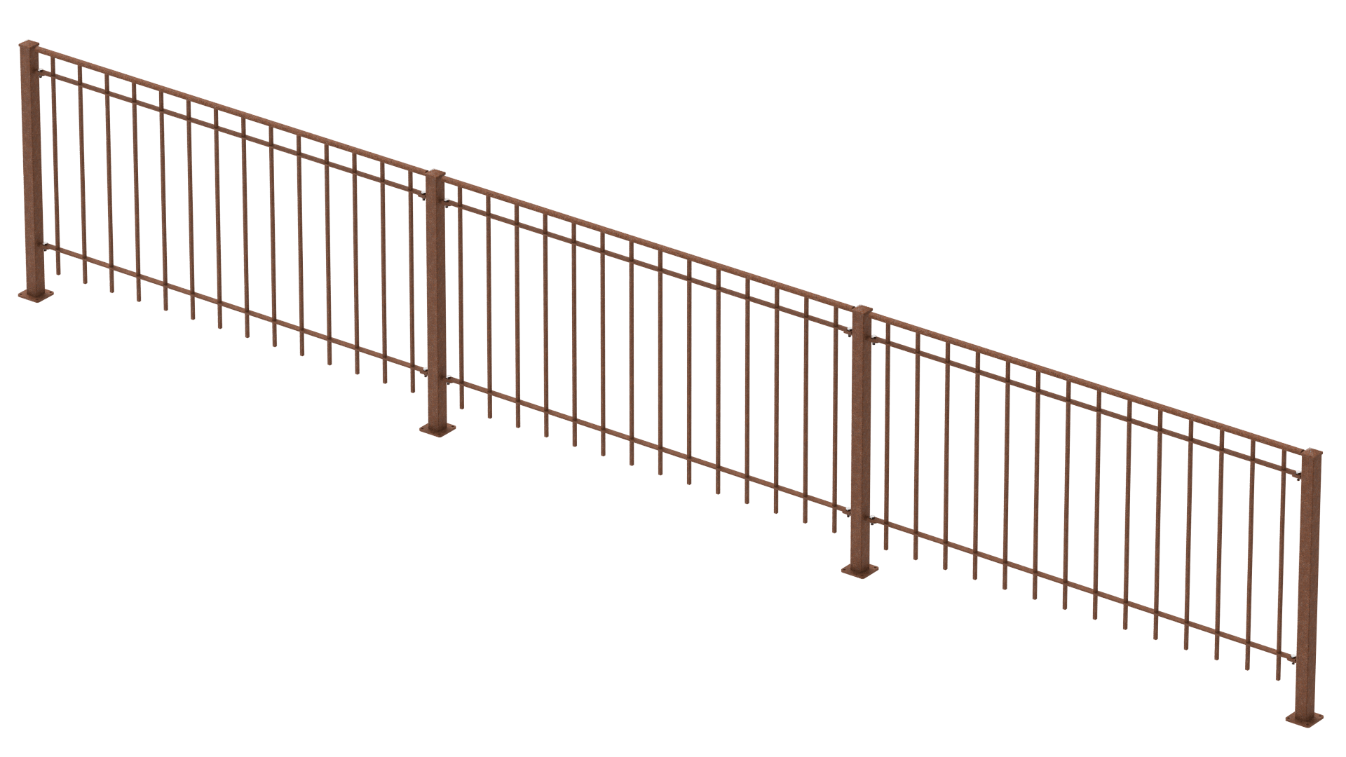 Geländer Padua als 3D-Modell | Unbeschichtet