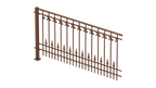 Geländer Lucca als 3D-Modell | Unbeschichtet