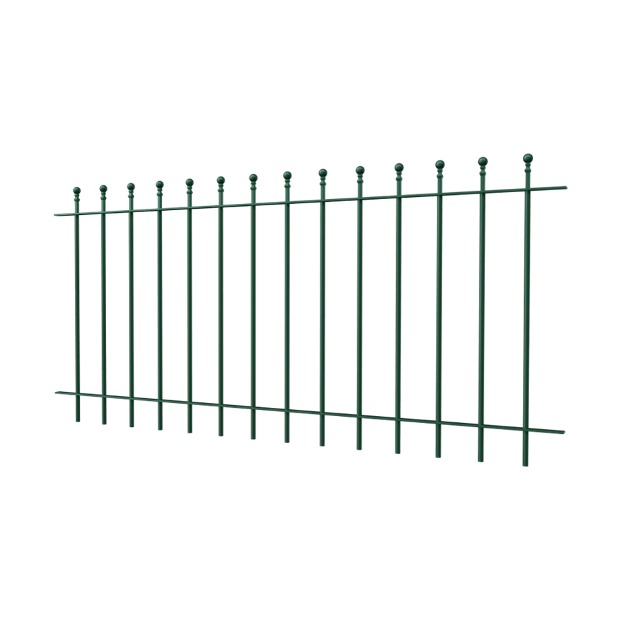 Zaun Ancona | Pulverbeschichtet RAL 6005 Moosgrün