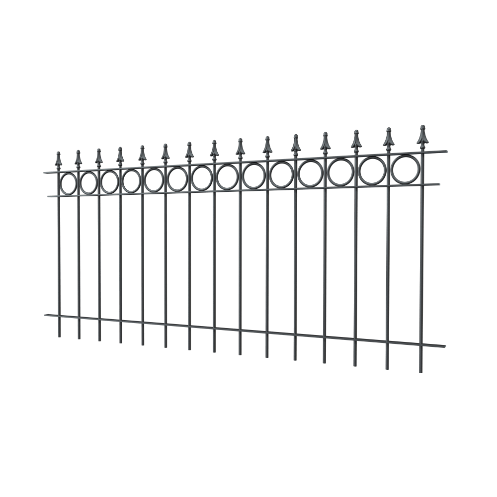 Zaun Belluno | Pulverbeschichtet RAL 7016 Anthrazitgrau