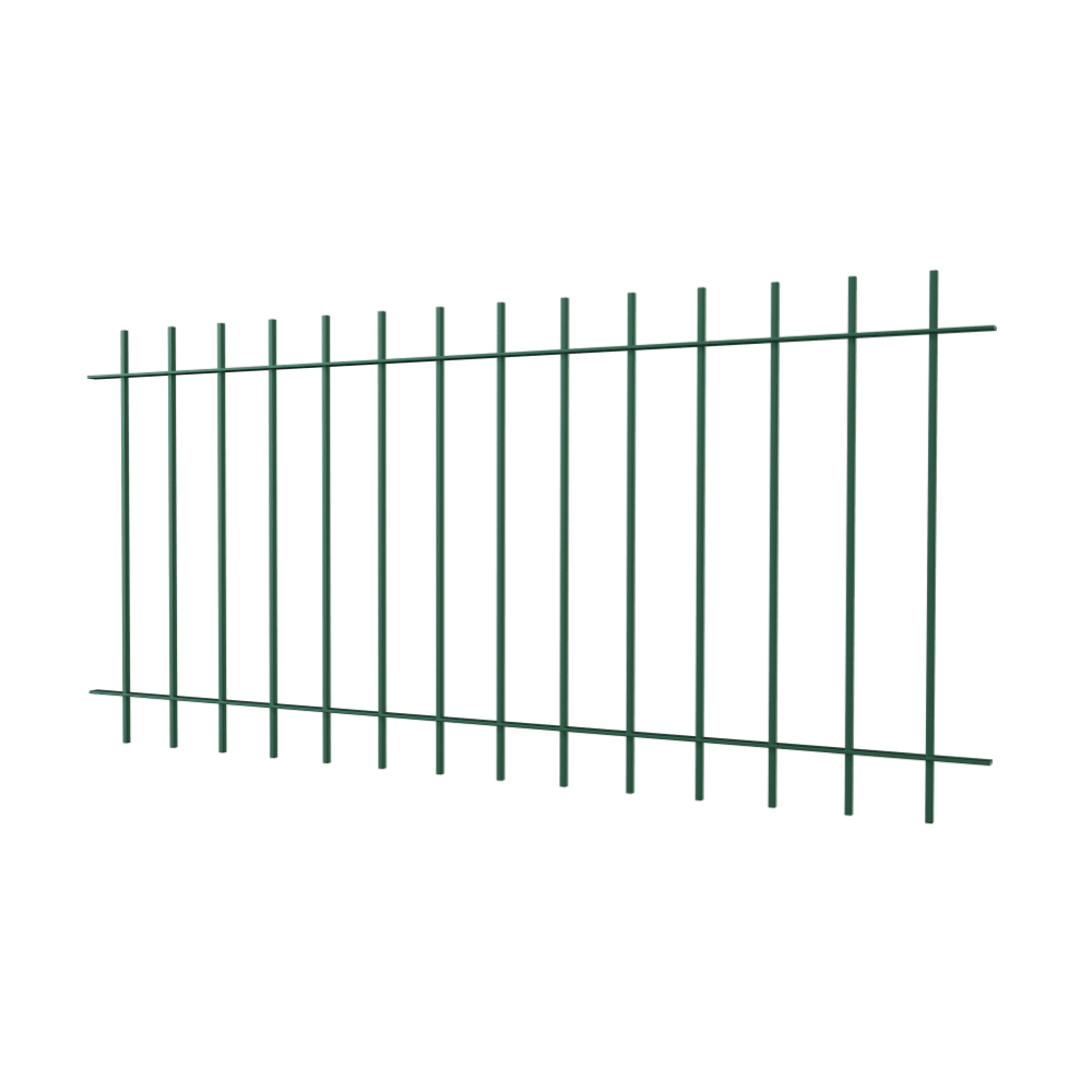 Zaun Padua | Pulverbeschichtet RAL 6005 Moosgrün
