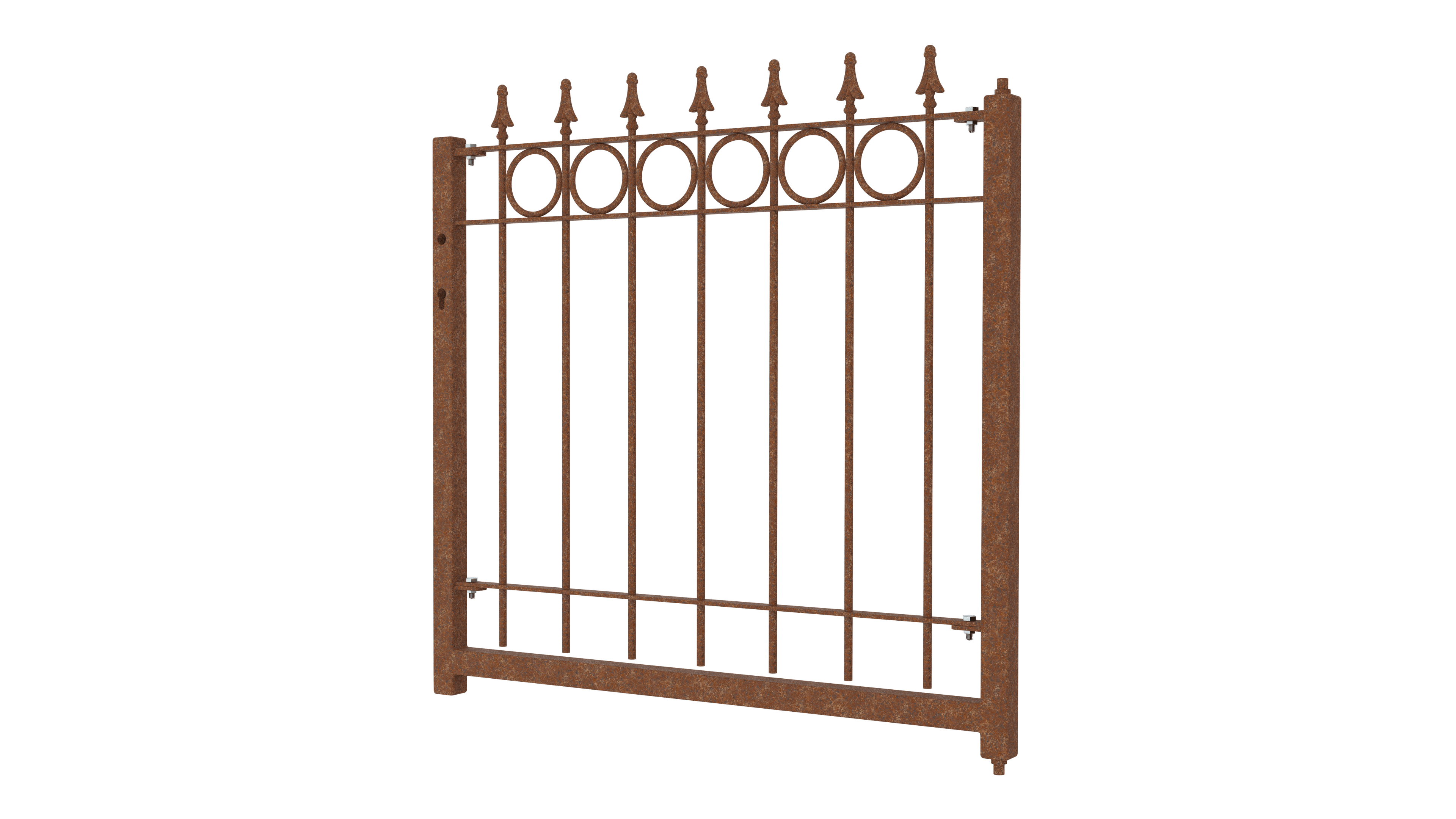 Gartentor Belluno 3D Modell | Unbeschichtet